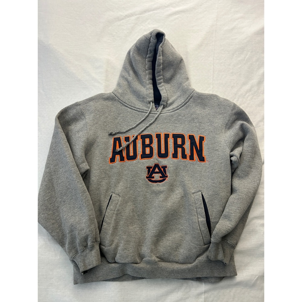 Champs Auburn Tigers Hoodie Mens Small Gray Embroidered Team Edition Sweatshirt - Picture 1 of 6